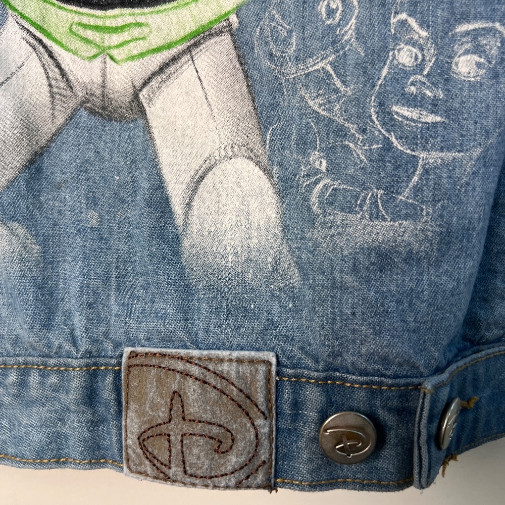 Disney Store Studio Collection Kids XS 4 Buzz Lightyear Toy Story Jean Jacket - Picture 3 of 8